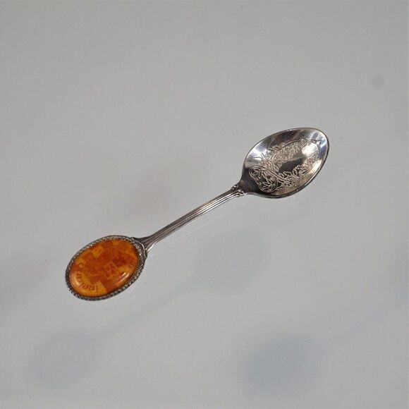 Map Of Ireland Vintage Souvenir Spoon Silverplate - Picture 5 of 9